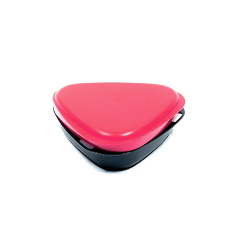ست ظروف ۸ تکه لایف کمپ Life Camp مدل مثلثی LunchKit 45816 سرخابی-طوسی