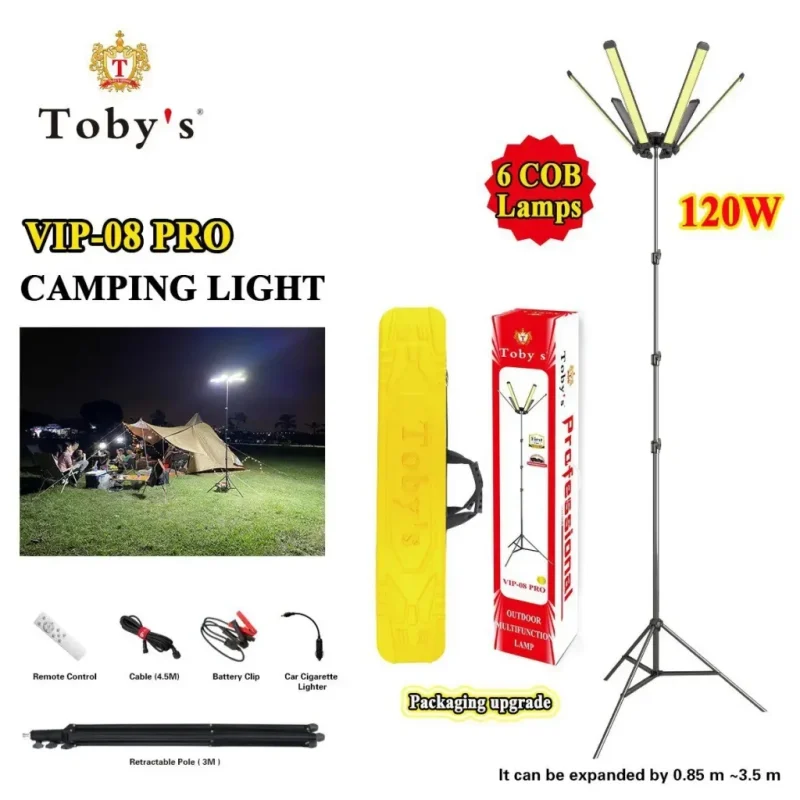 فیش لایت شش‌پنل توبیز Toby's مدل VIP08pro