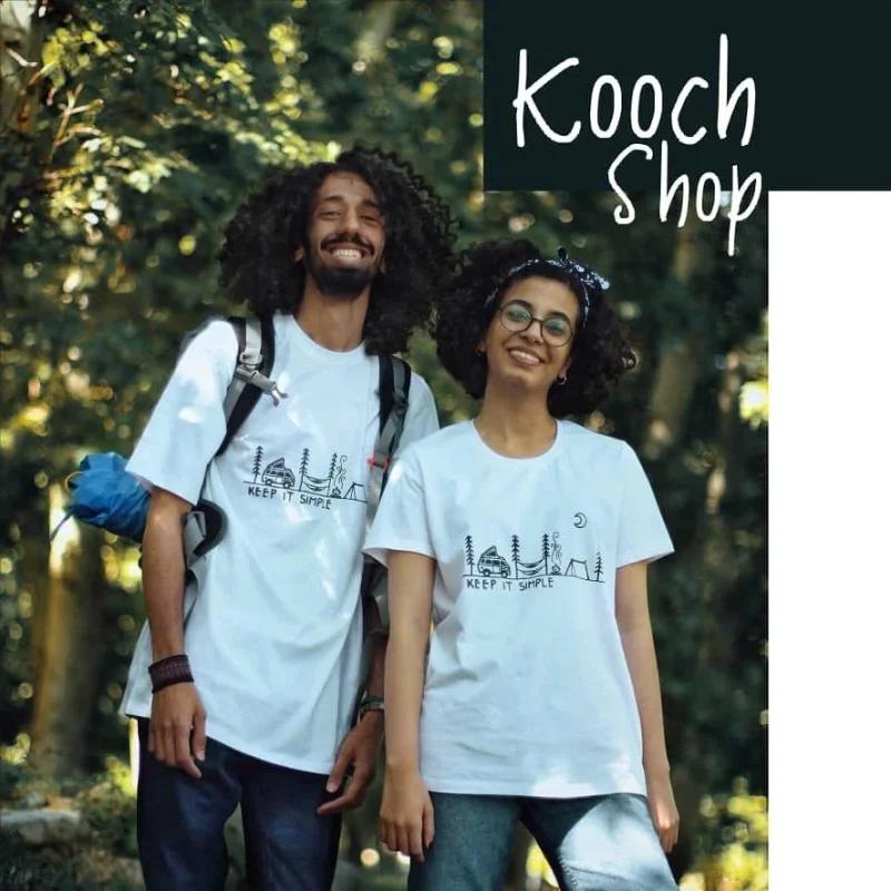 تیشرت کوهنوردی KOOCH از جنس پنبه خنک و سبک