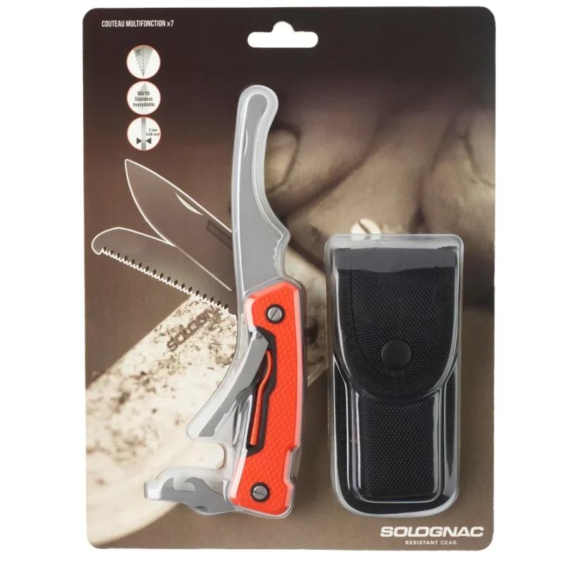 ابزار چندکاره سولوگناک Solognac مدل Multitools Knife X7