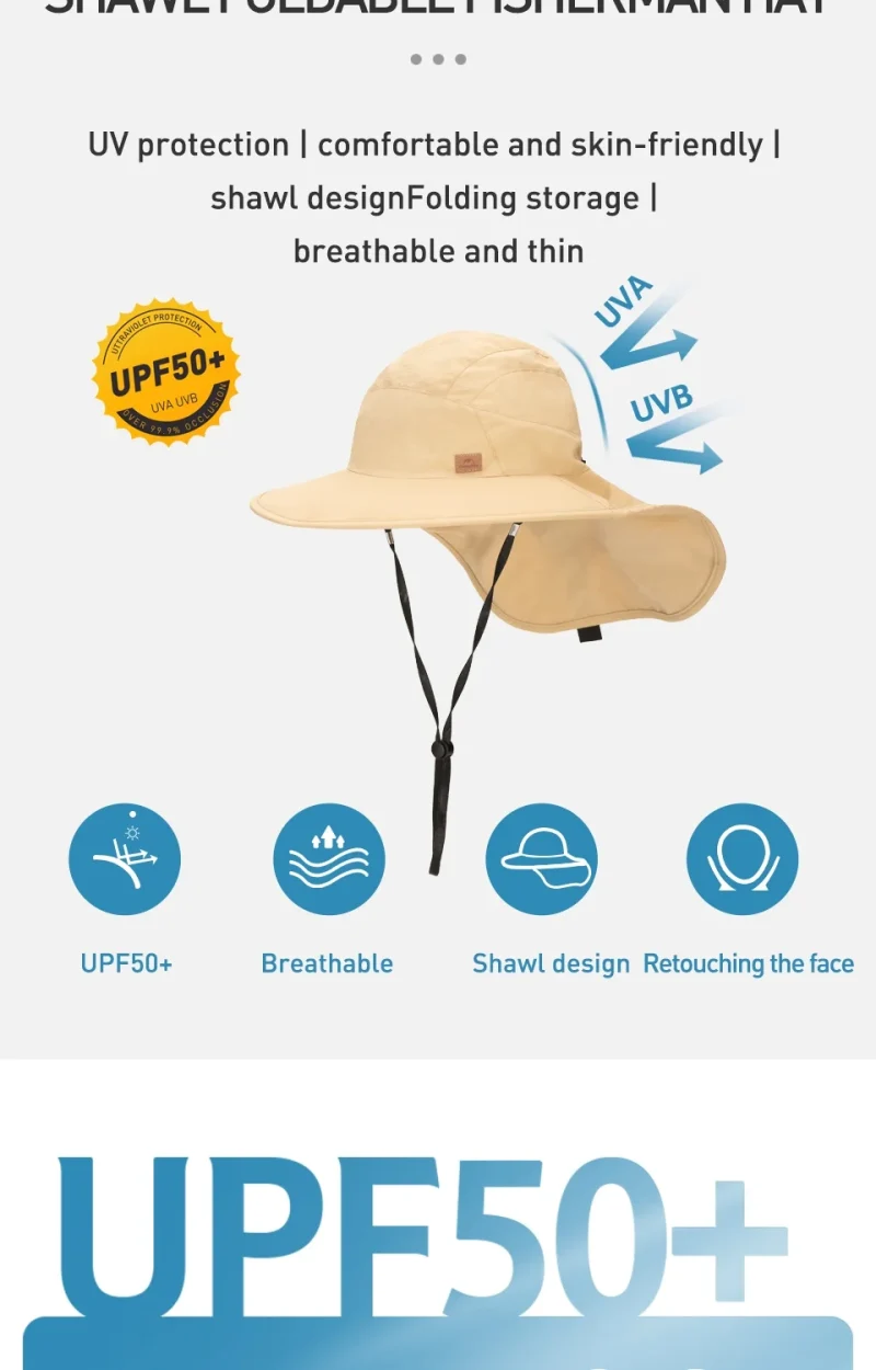 کلاه لبه‌دار نیچرهایک Naturehike مدل NH21FS531